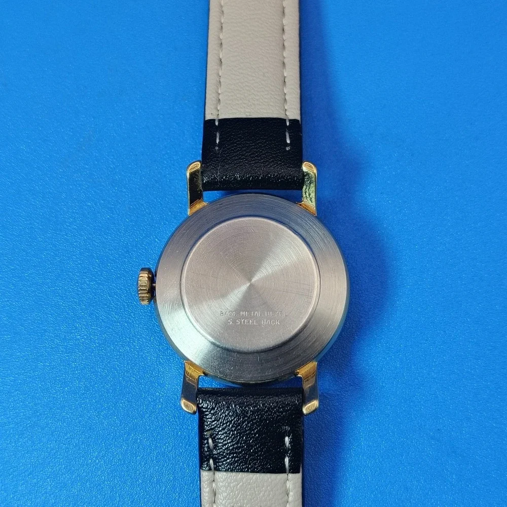 Vintage 1981 Timex Date Sunburst 30mm Women's Mechanical Wind Watch Restored